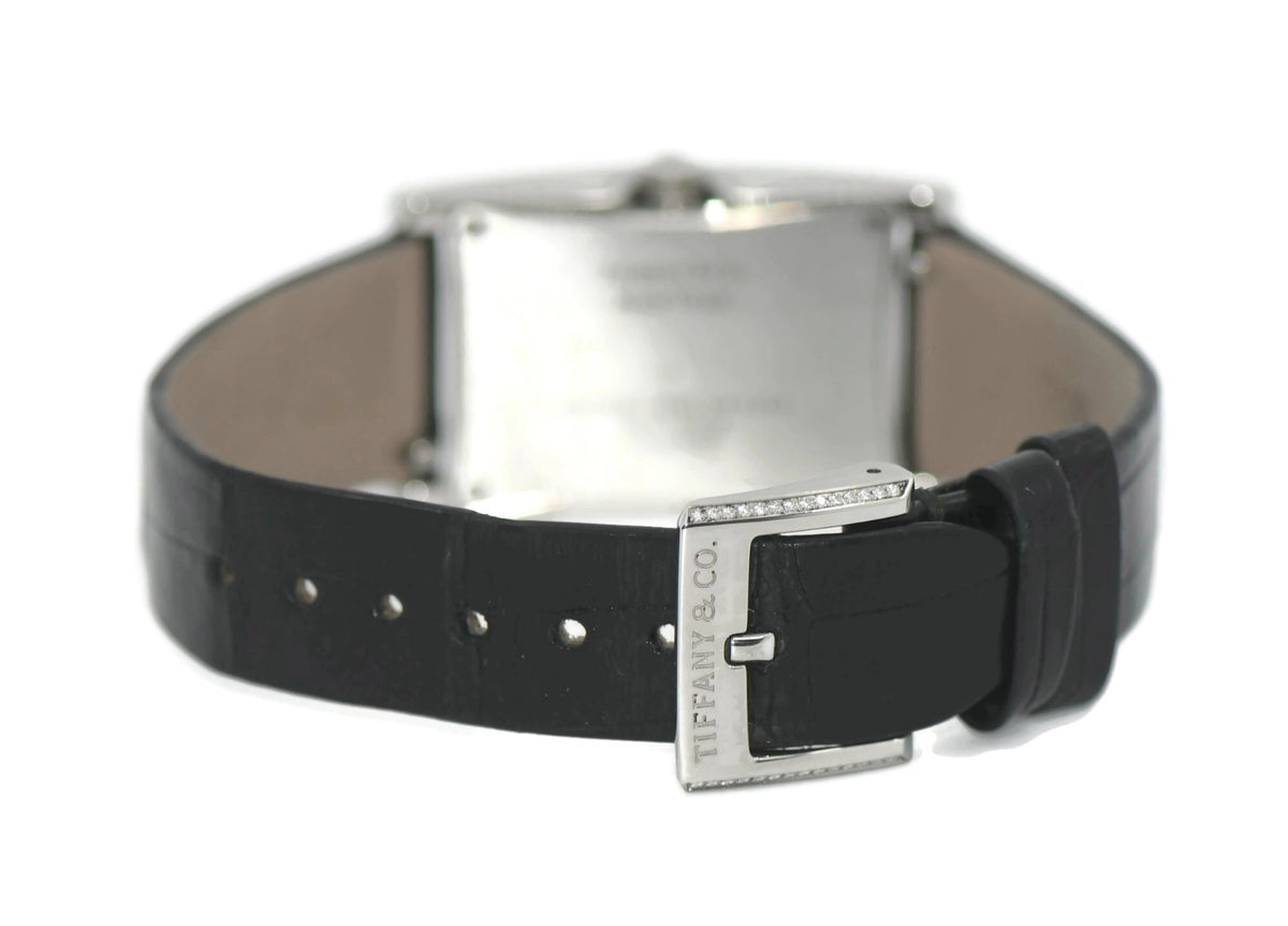 Tiffany & Co East West Diamond Stainless Steel Watch
