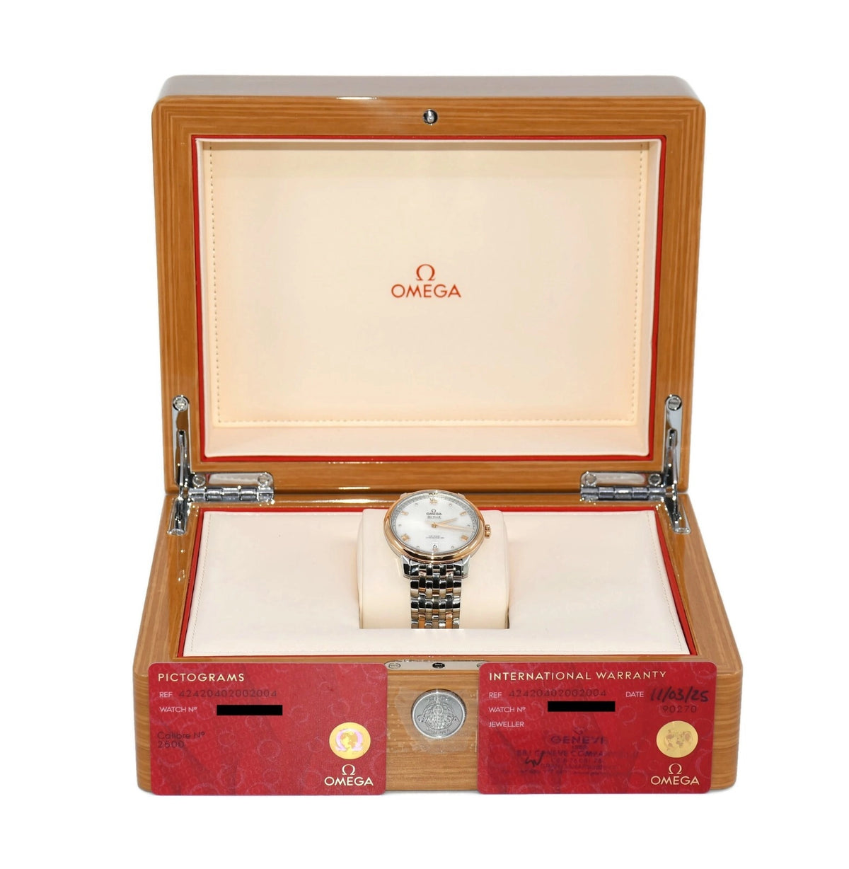 Omega DeVille Presitge 18K/Stainless Steel Watch 424.20.40.20.02.004