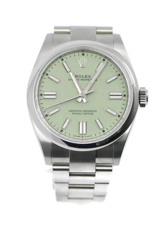 Rolex Oyster Perpetual 41 Pistachio Stainless Steel Watch 134300