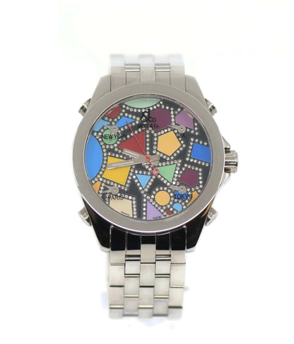 Jacob & Co Five Timezone Diamond Stainless Steel Watch JCM-113DA