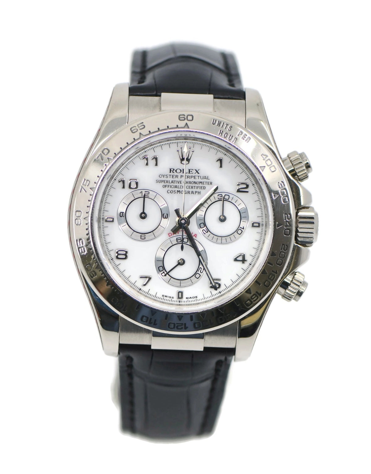 Rolex Daytona 18K White Gold Watch 116519