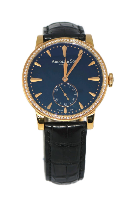 Arnold & Son HMS1 Diamond 18K Rose Gold Watch 1LCMP.B01A.C111A