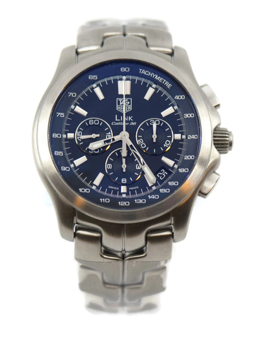 Tag Heuer Link Cal 36 Chronograph Stainless Steel Watch CT511A