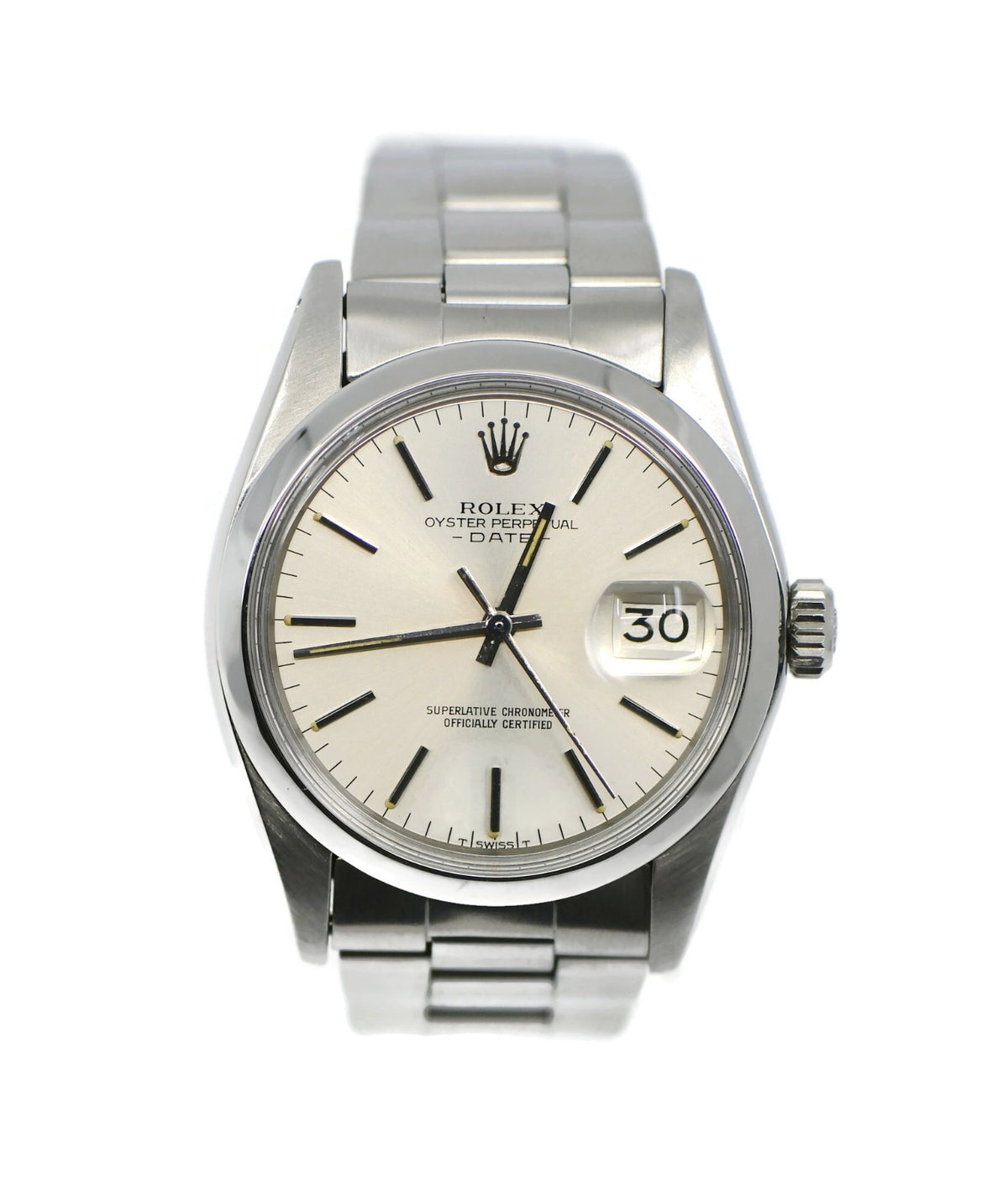 Rolex Oyster Perpetual Date Stainless Steel Watch 1500