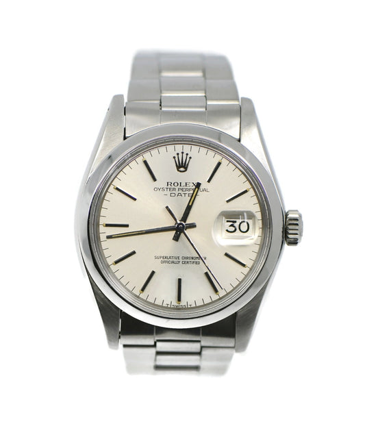 Rolex Oyster Perpetual Date Stainless Steel Watch 1500