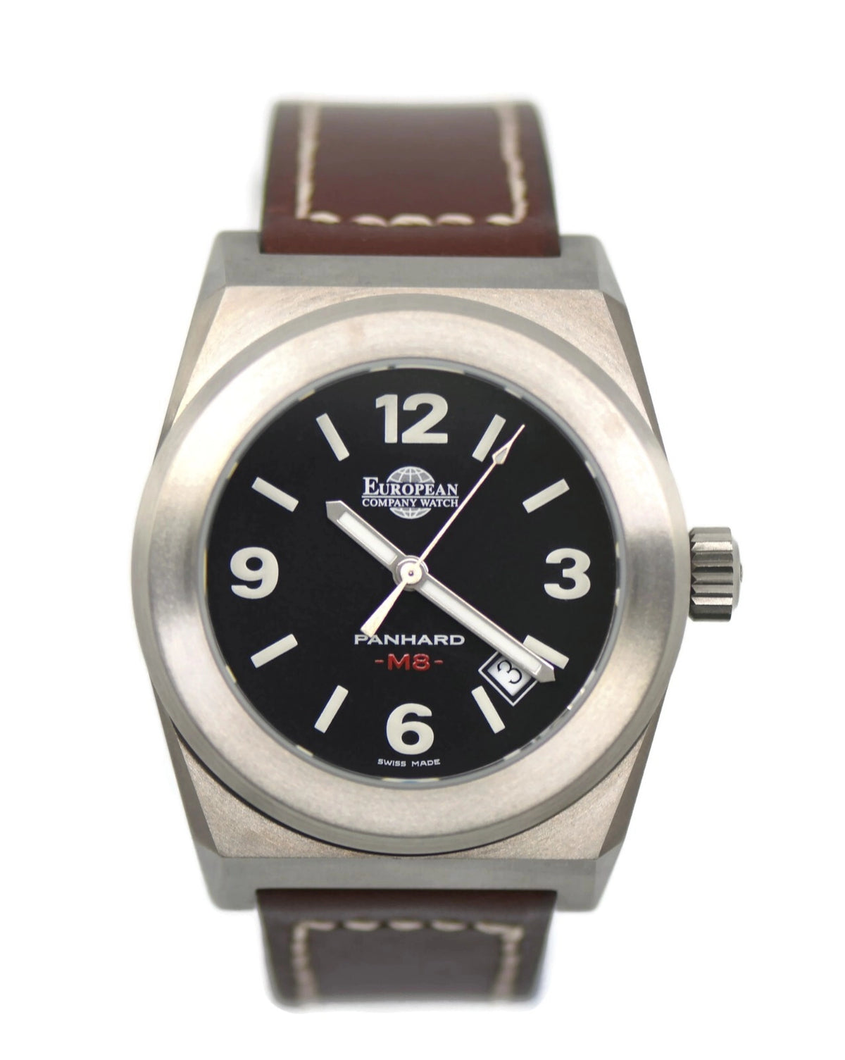 European Company Watch Panhard Stainless Steel PM8