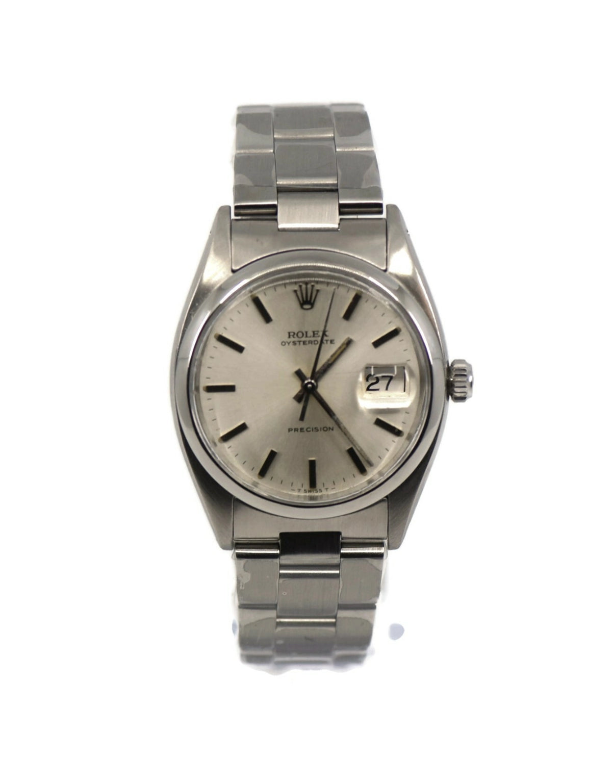 Rolex Oyster Date Precision Stainless Steel Watch 6494