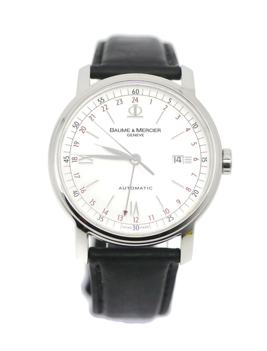 Baume & Mercier Classima Executive GMT Stainless Steel Watch 65494