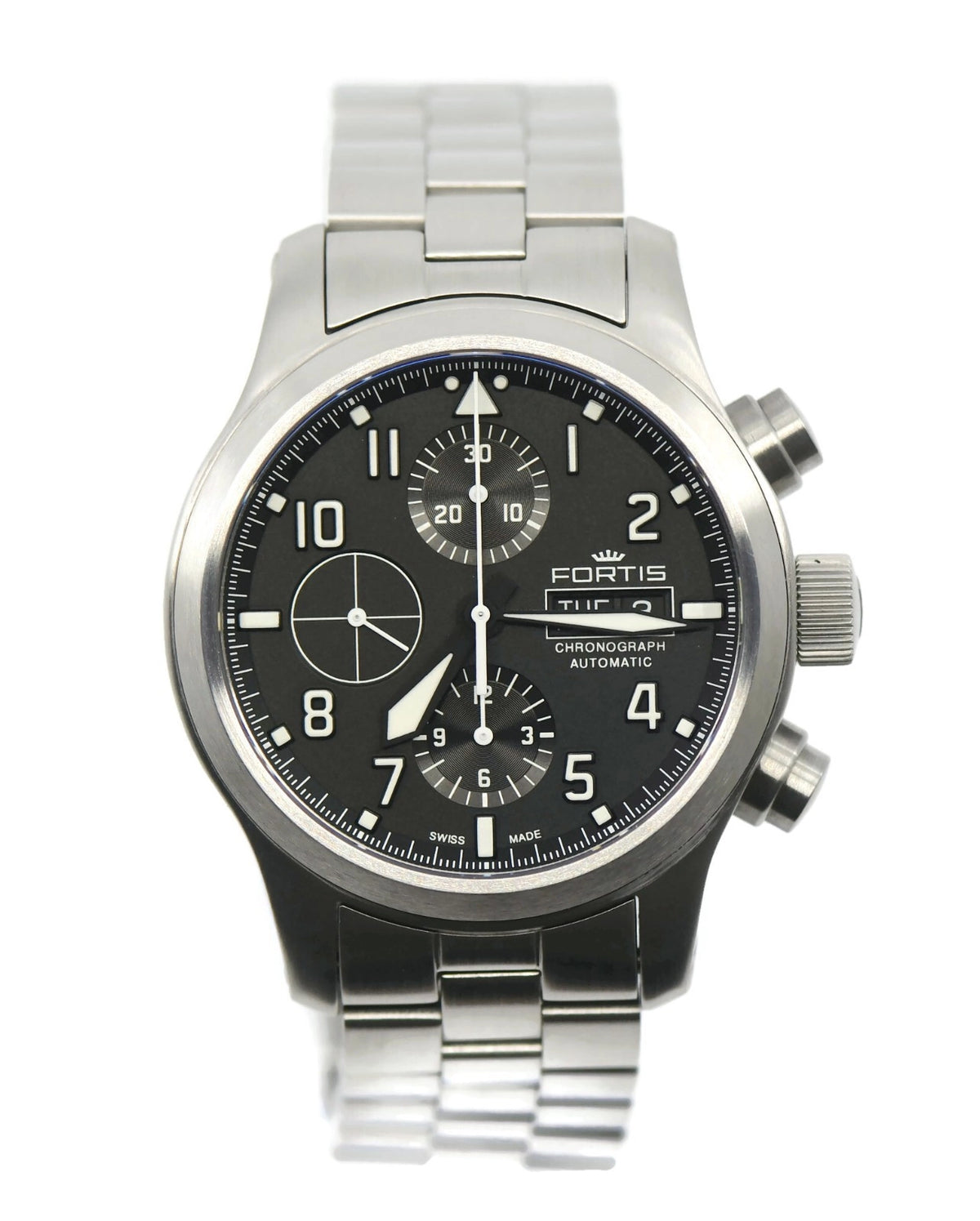 Fortis Aeromaster B-42 Stainless Steel Watch 656.10.141