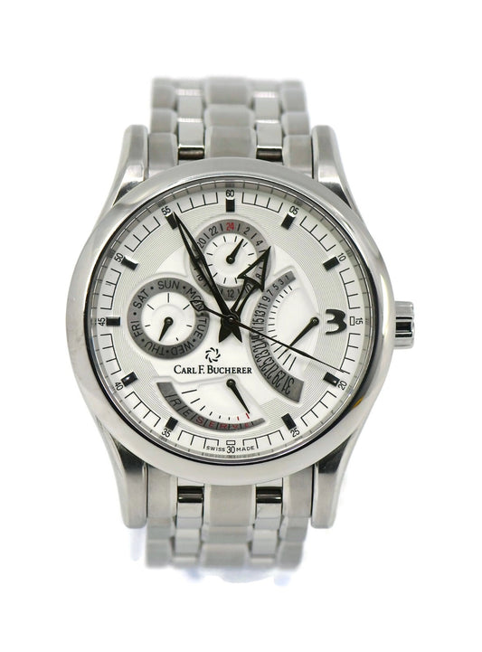 Carl F Bucherer Manero Retrograde Stainless Steel Watch 10901.08