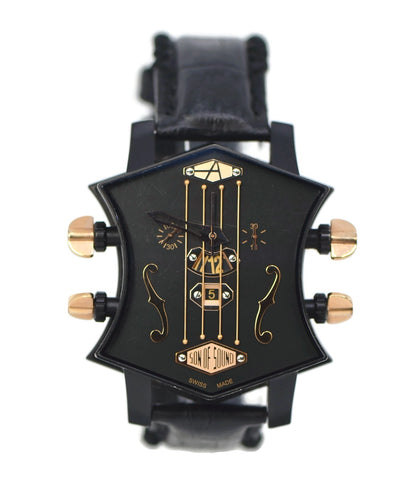 Artya Son Of Sound Black Stainless Steel Watch