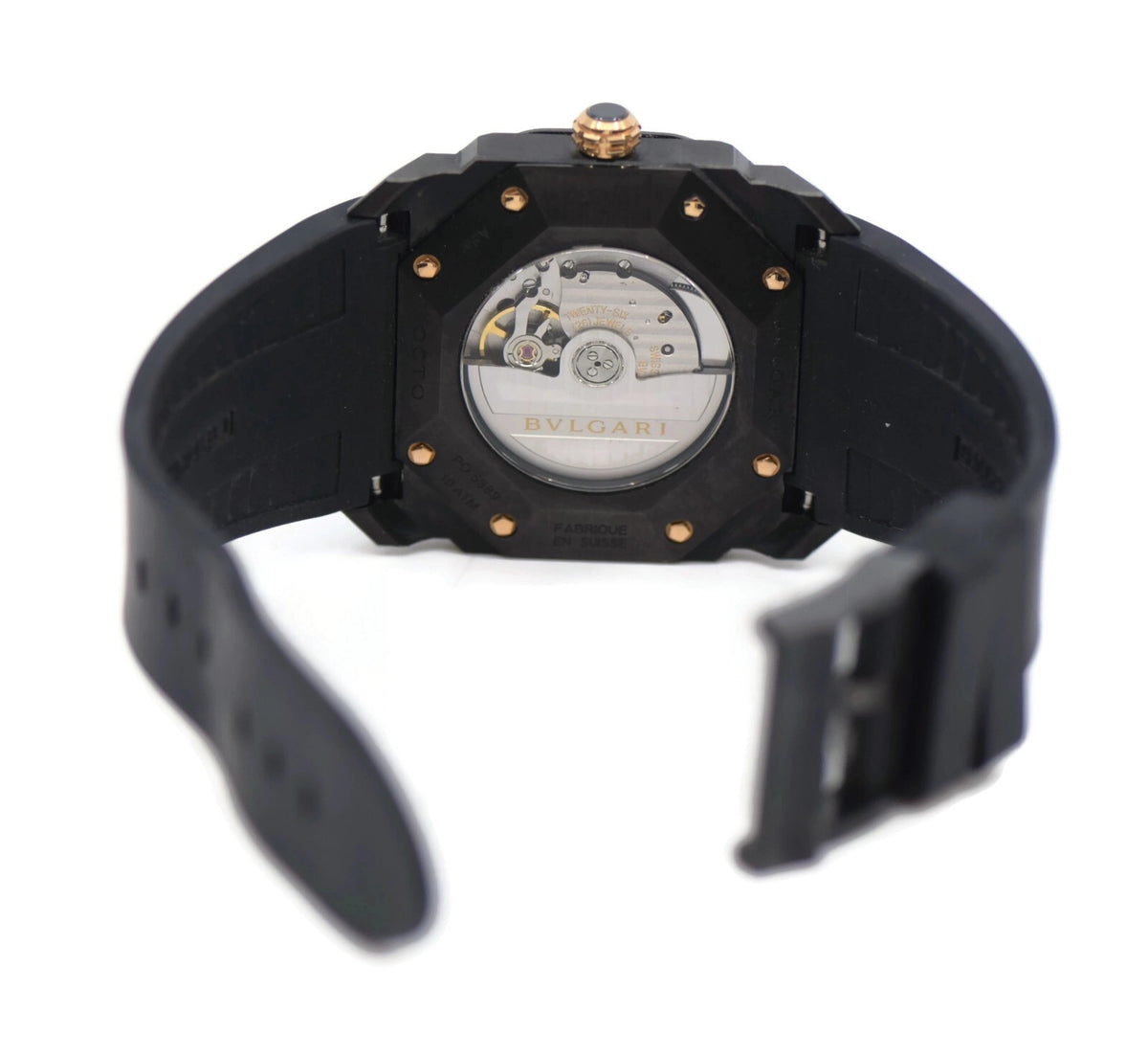Bulgari Octo Black Stainless Steel Watch BGO41S
