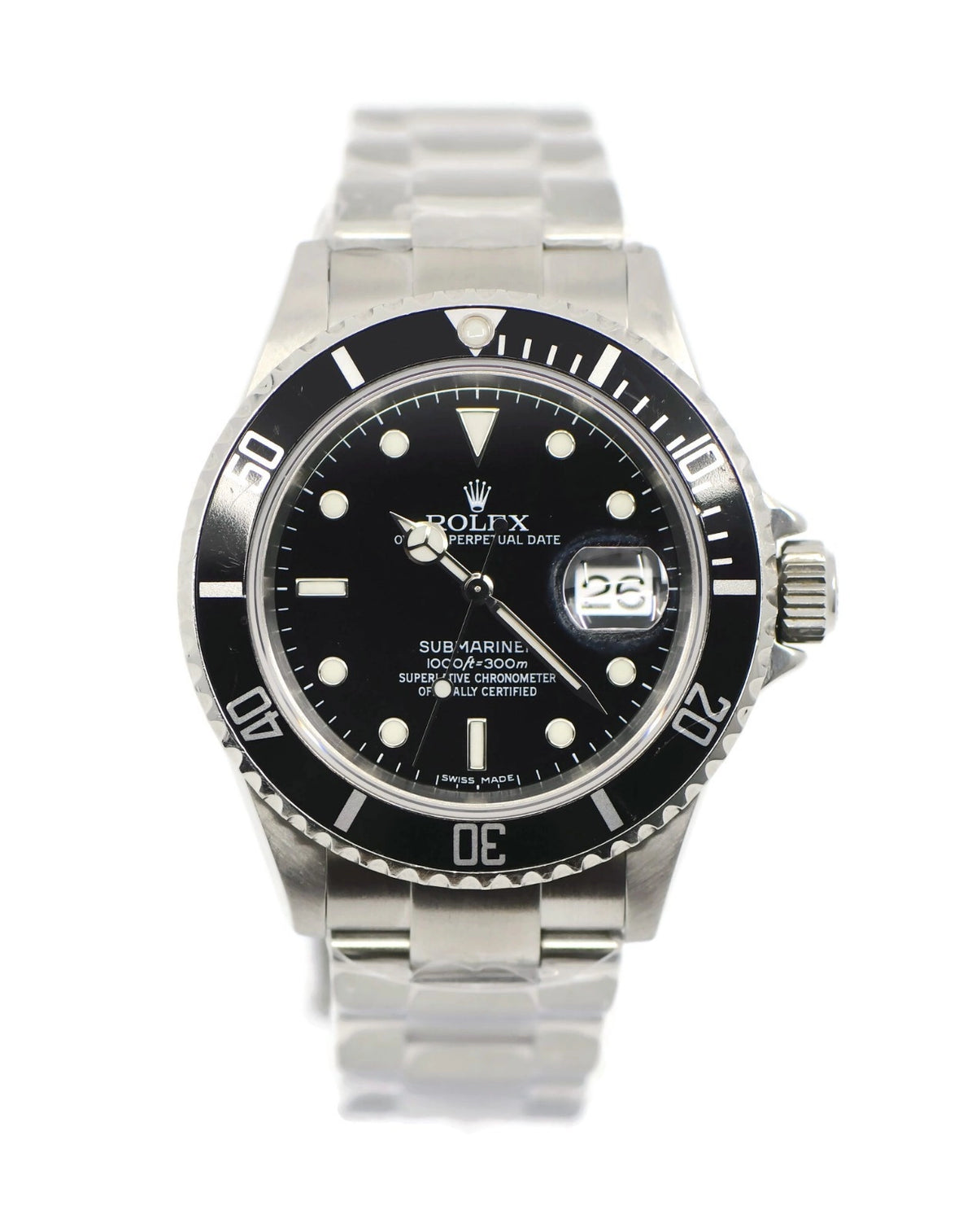 Rolex Submariner Stainless Steel Watch 16610