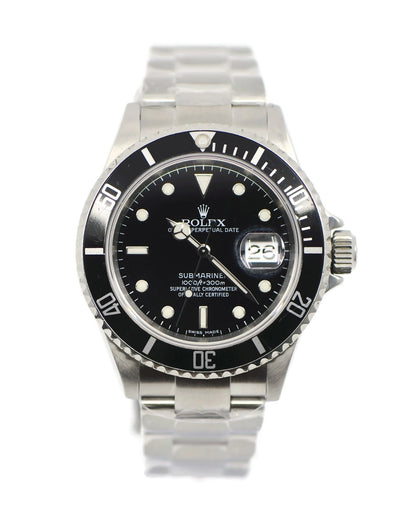 Rolex Submariner Stainless Steel Watch 16610