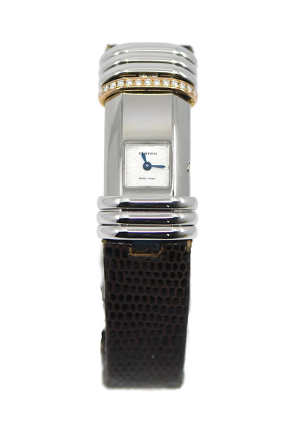 Cartier Declaration Diamond Stainless Steel Watch WT000830