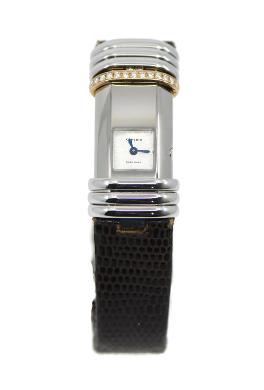 Cartier Declaration Diamond Stainless Steel Watch WT000830