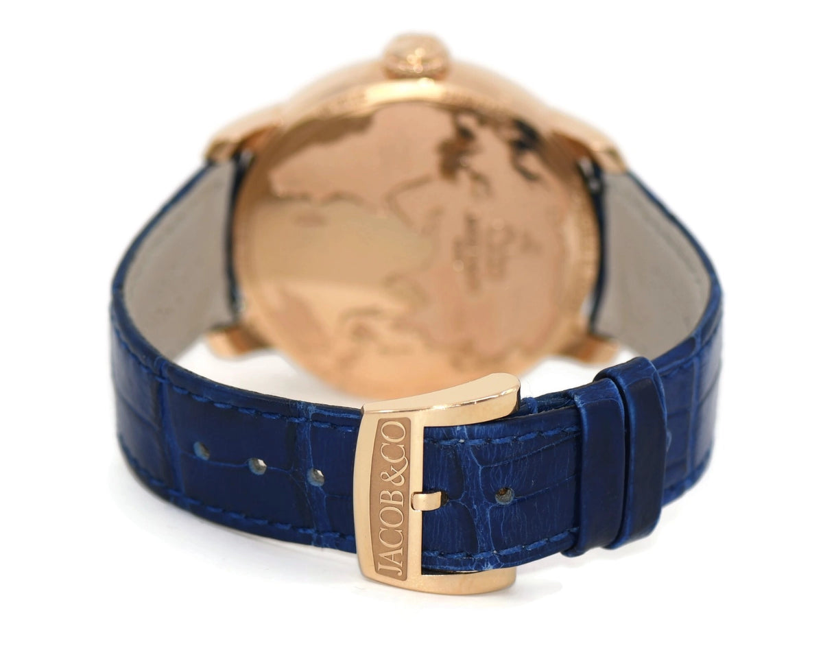 Jacob & Co World Is Yours 18K Rose Gold Watch DT100.40