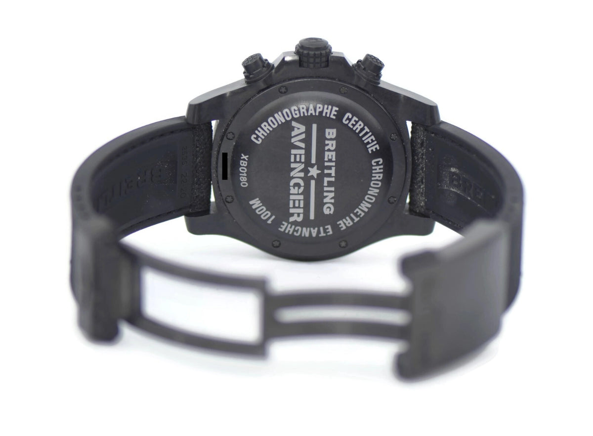 Breitling Avenger Hurricane Chronograph Black Carbon Watch XB0180