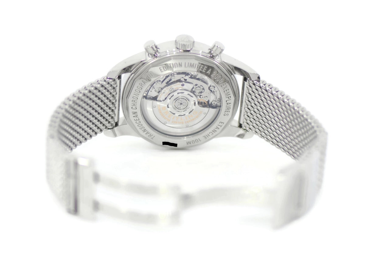 Breitling Transocean Chronograph Stainless Steel Watch AB0151