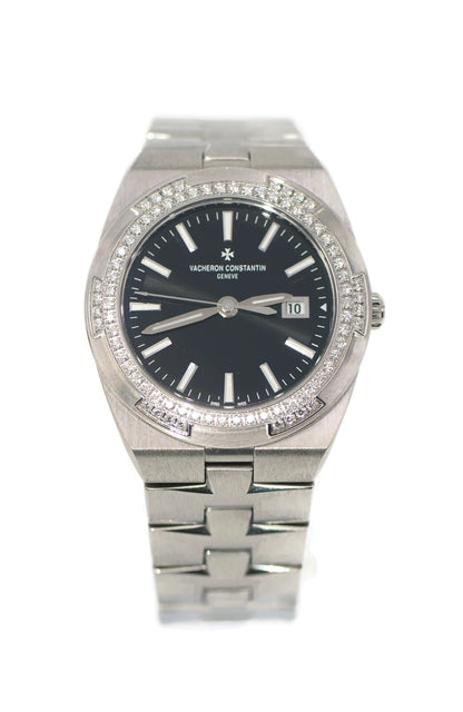 Vacheron Constantin Overseas Diamond Stainless Steel Watch 1205V