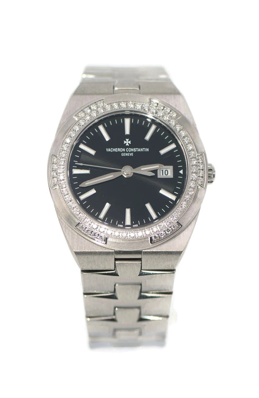 Vacheron Constantin Overseas Diamond Stainless Steel Watch 1205V