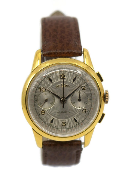 Delbana Vintage Chronograph Two Tone Stainless Steel Watch