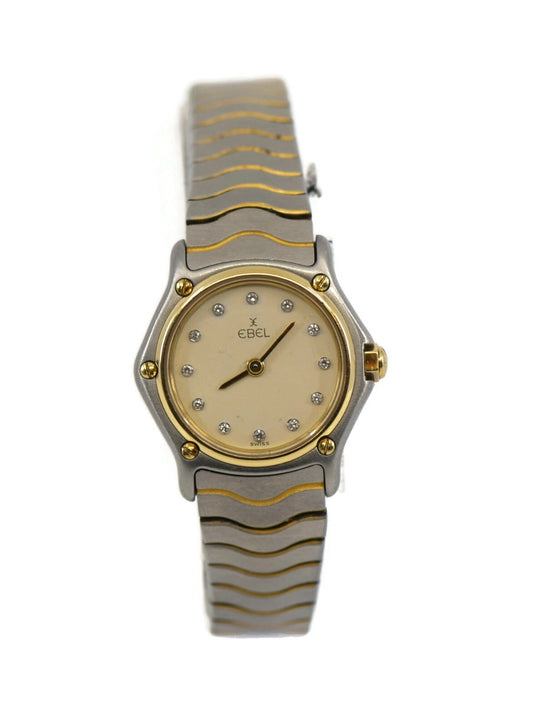 Ebel Sportwave Diamond Two Tone Stainless Steel Watch 166901