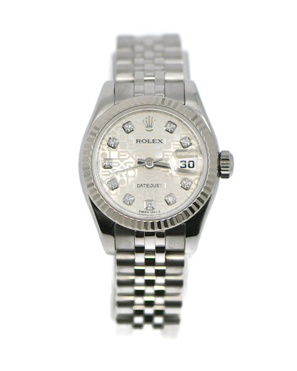 Rolex Datejust Diamond Stainless Steel Watch 179174