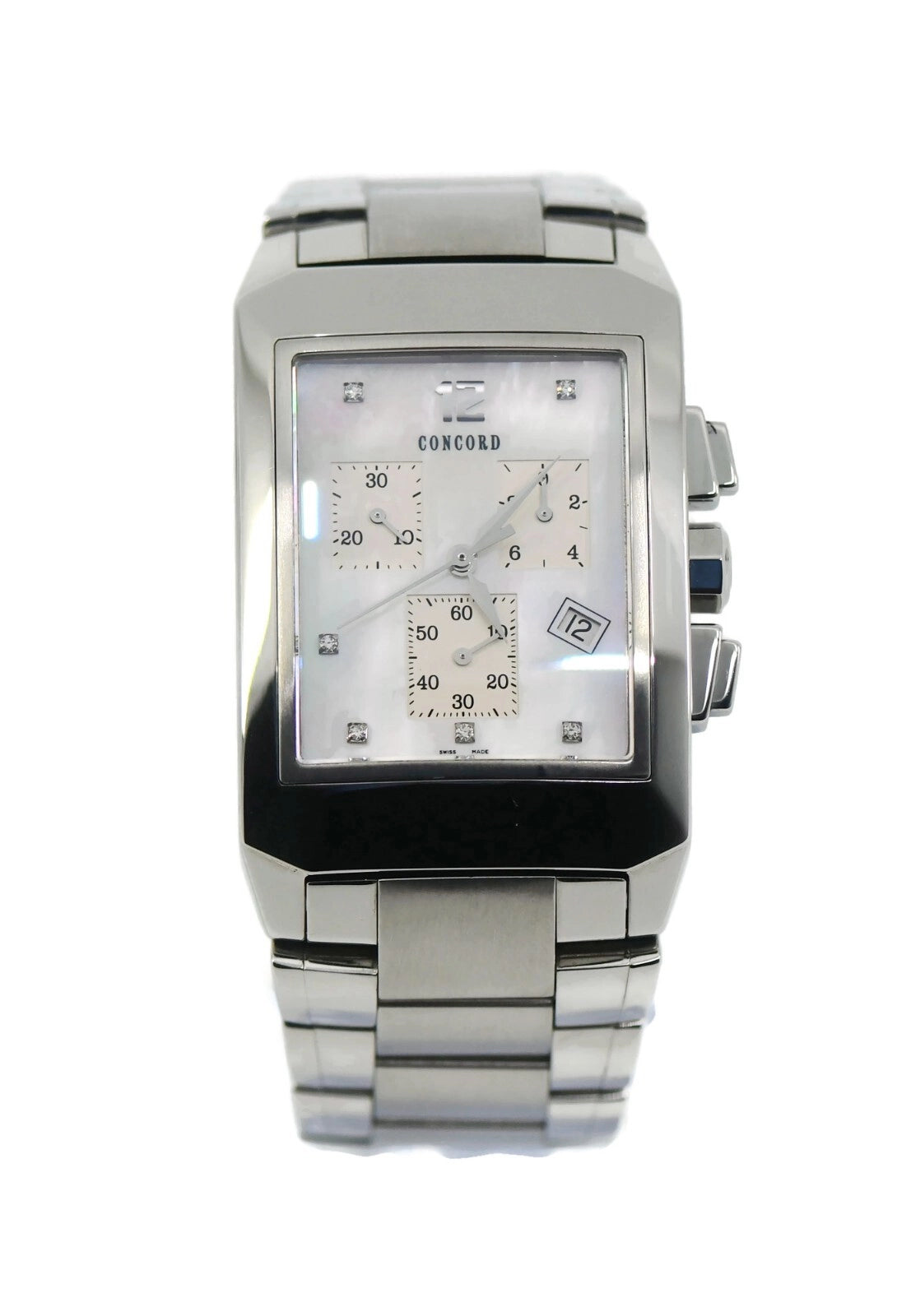 Concord Sportivo Chronograph Diamond Stainless Steel Watch 14.H1.1491
