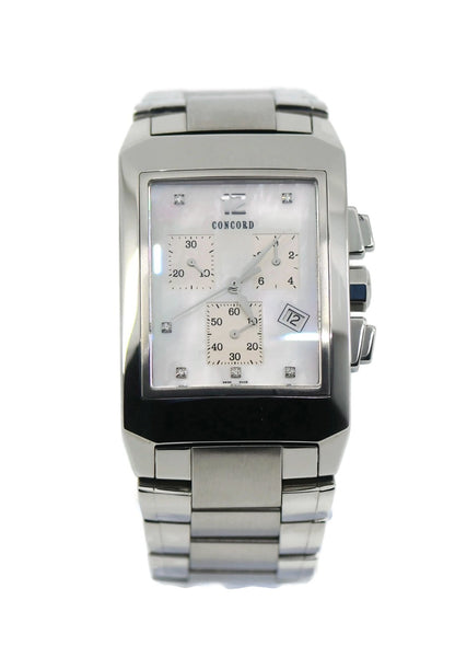 Concord Sportivo Chronograph Diamond Stainless Steel Watch 14.H1.1491