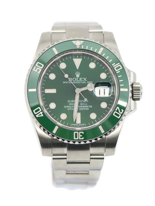 Rolex Submariner Hulk Stainless Steel Watch 116610LV