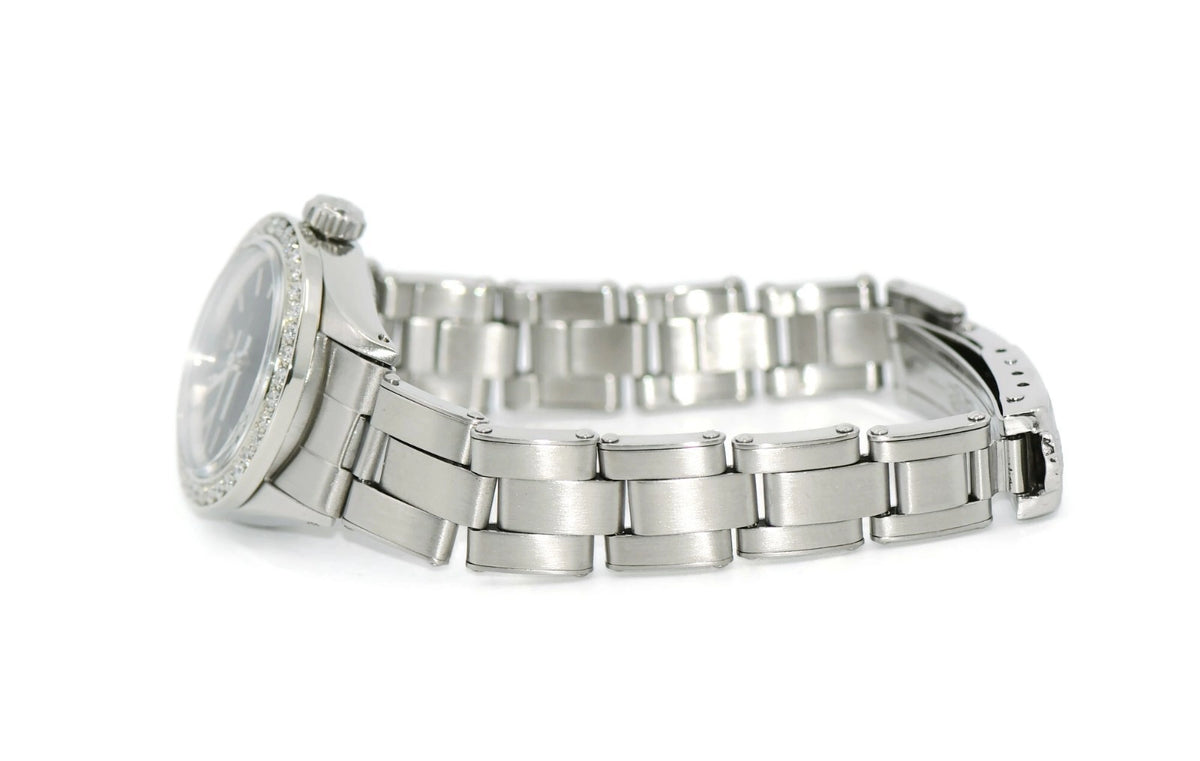 Rolex Oyster Perpetual Diamond Stainless Steel Watch 6618
