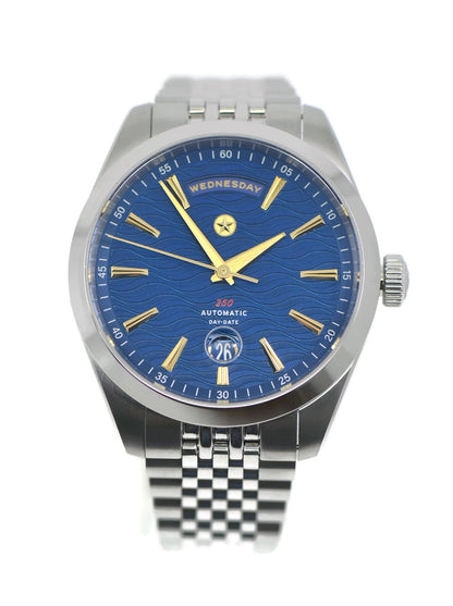 Jack Mason Canton Day Date Stainless Steel Watch