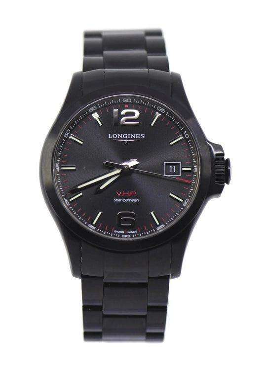 Longines Conquest PVD VHP Stainless Steel Watch L3.726.4.56.6
