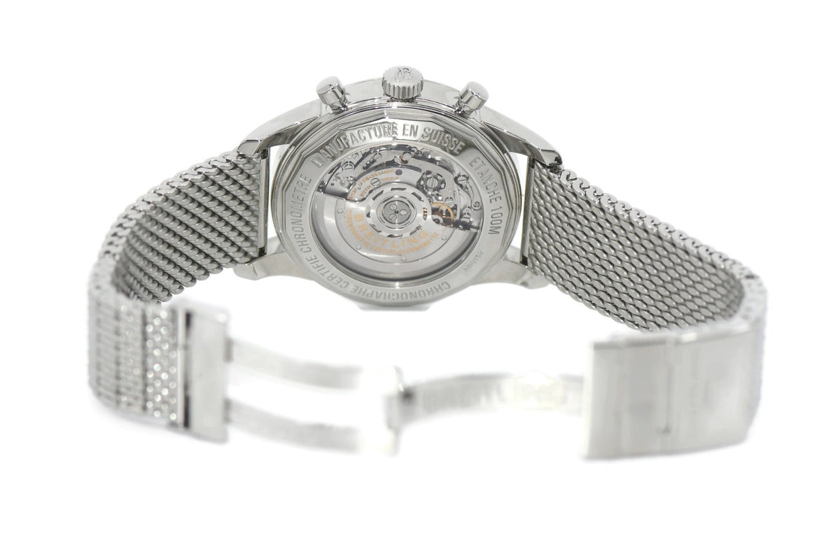 Breitling Transocean Chronograph Stainless Steel Watch AB0152