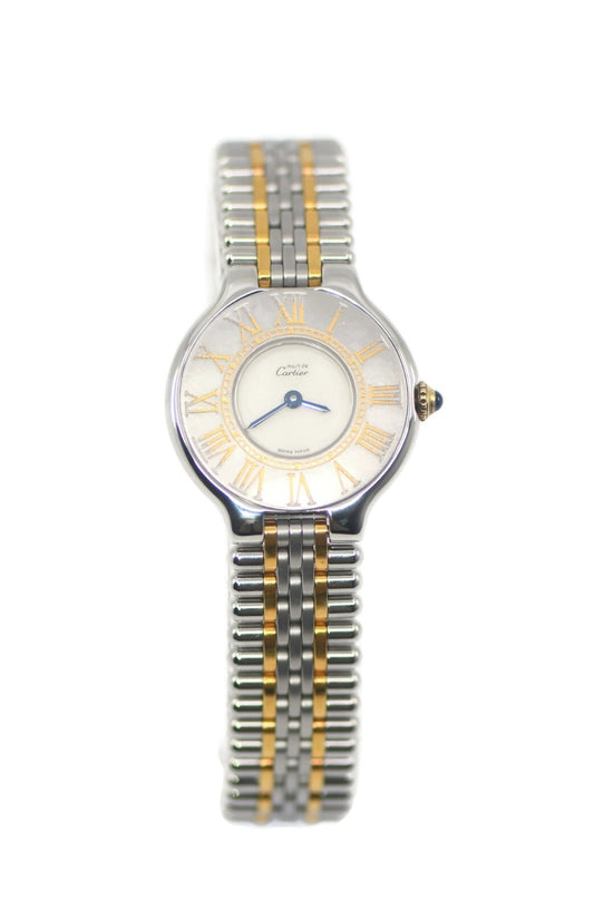 Cartier Must 21 Two Tone Stainless Steel Watch 125000
