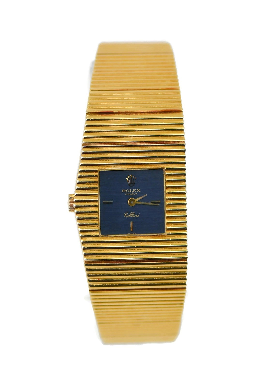 Rolex Queen Midas Blue Dial 18K Yellow Gold Watch 4343
