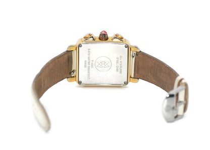 Michele Deco Chronograph Diamond Two Tone Stainless Steel Watch