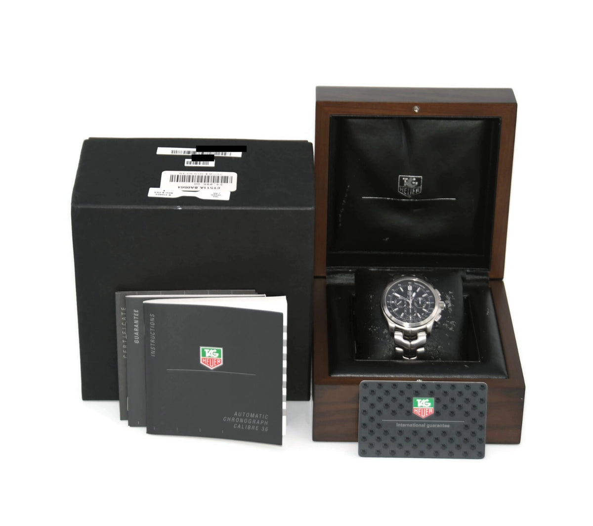 Tag Heuer Link Cal 36 Chronograph Stainless Steel Watch CT511A