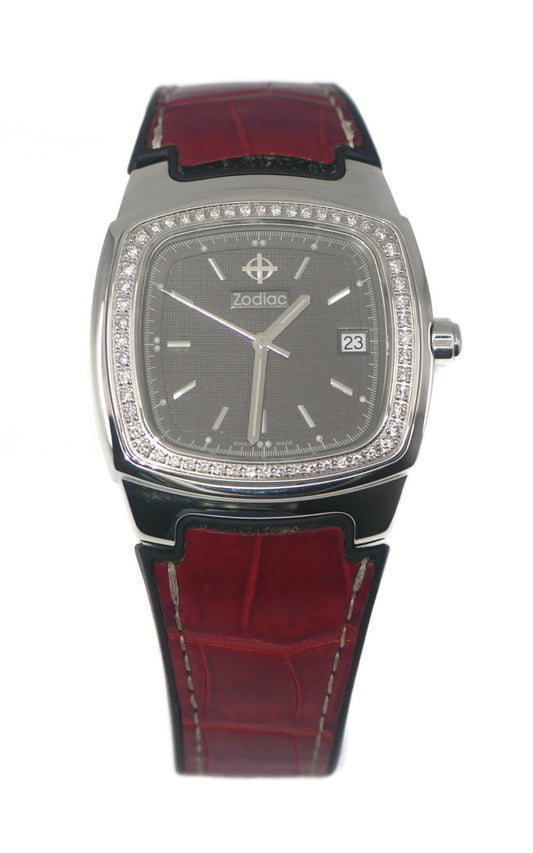 Zodiac Diamond Stainless Steel Watch 04300