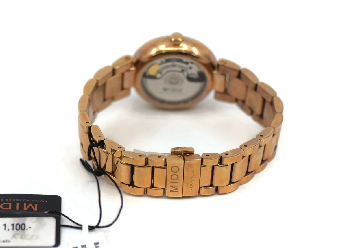 Mido Baroncelli Donna Gold Tone Stainless Steel Watch M022.207.33.031.10