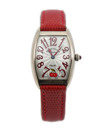Franck Muller Sakura 18K White Gold Watch 1752QZ