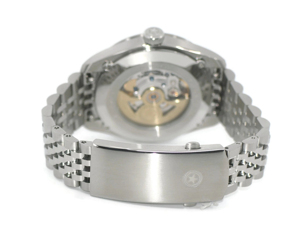 Jack Mason Canton Day Date Stainless Steel Watch