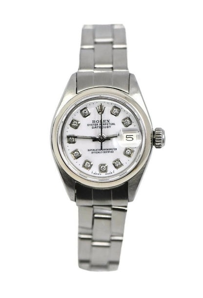 Rolex Datejust Diamond Stainless Steel Watch 6916