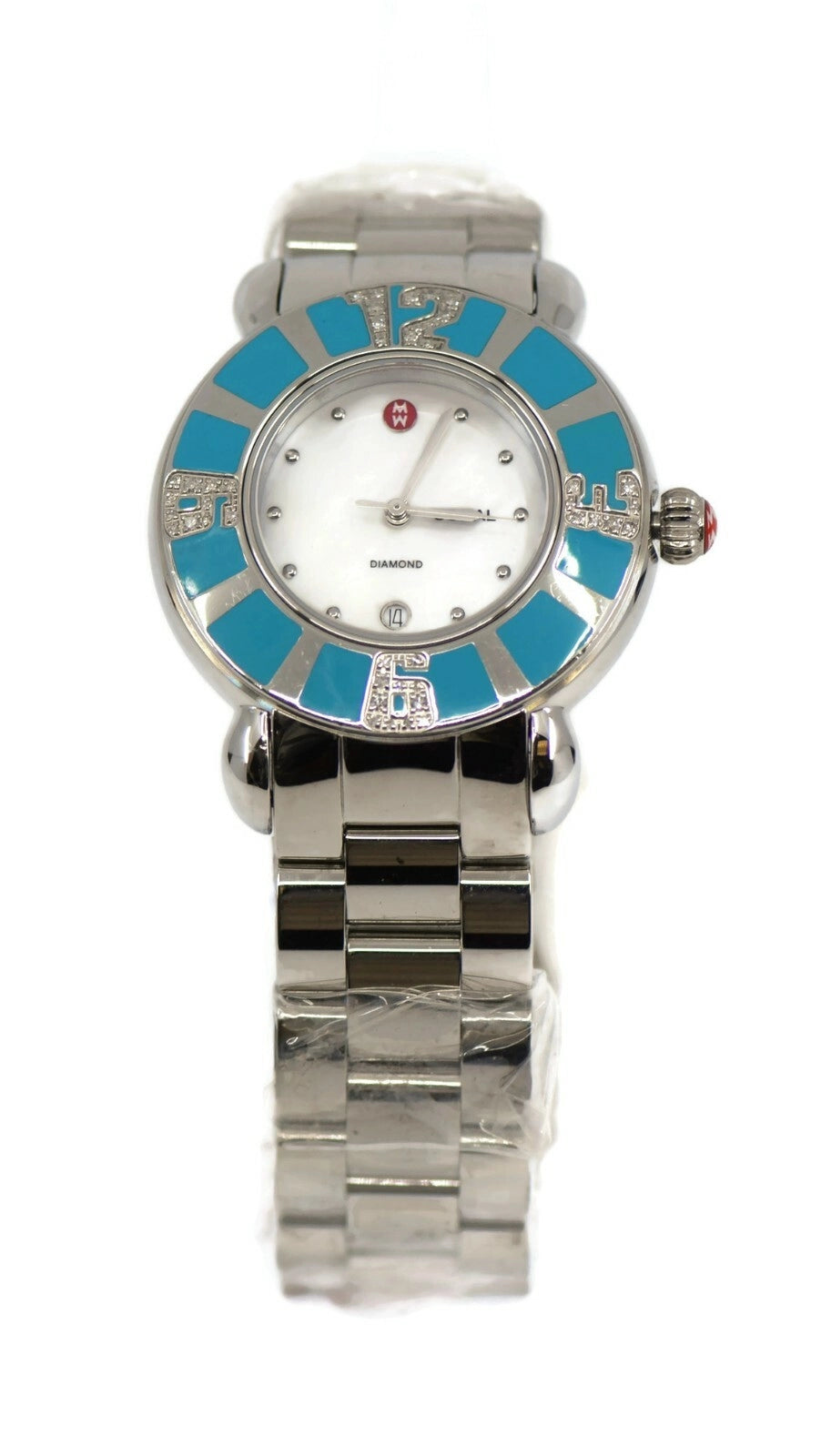 Michele Coral Diamond Stainless Steel Watch MW06P01B4046