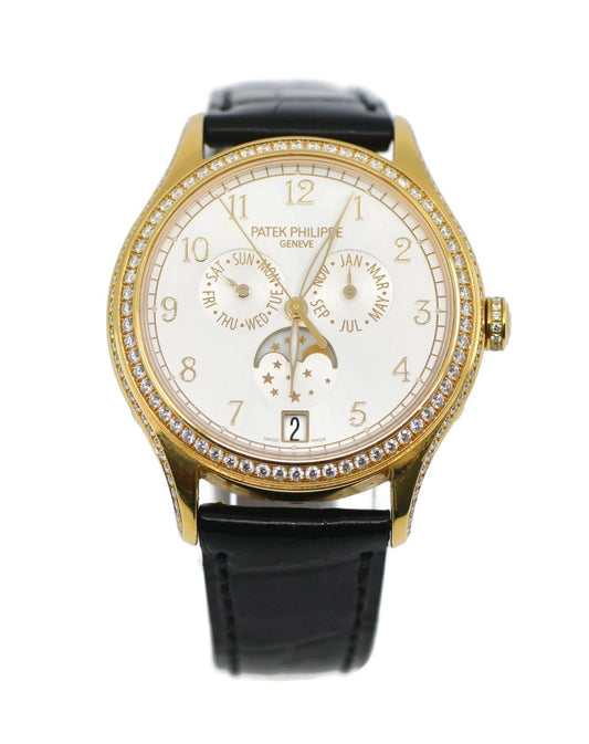 Patek Philippe Annual Calendar Diamond 18K Rose Gold Watch 4947R