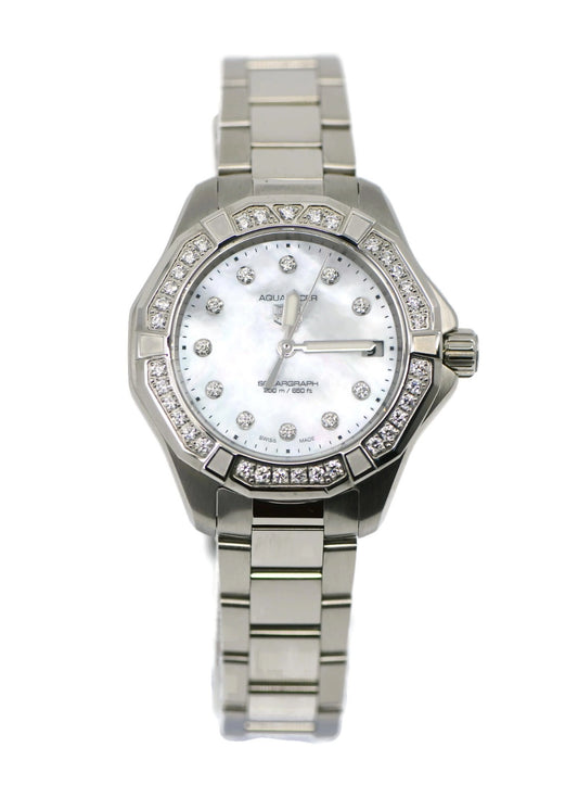 Tag Heuer Aquaracer Diamond Stainless Steel Watch WBP1314