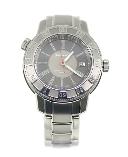 Tiffany & Co Stainless Steel Watch T-57