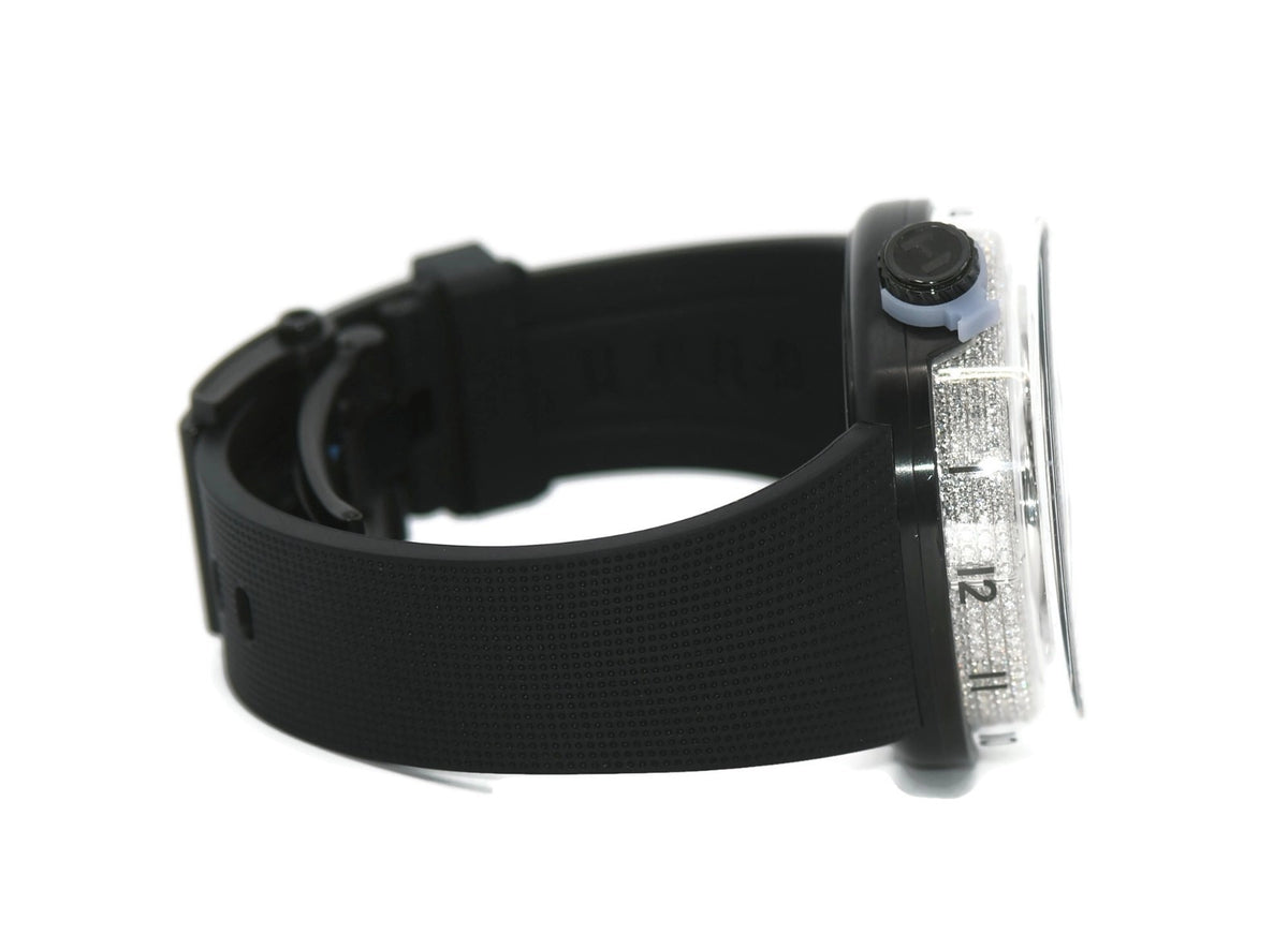 HYT H10 DIamond Black Stainless Steel Watch