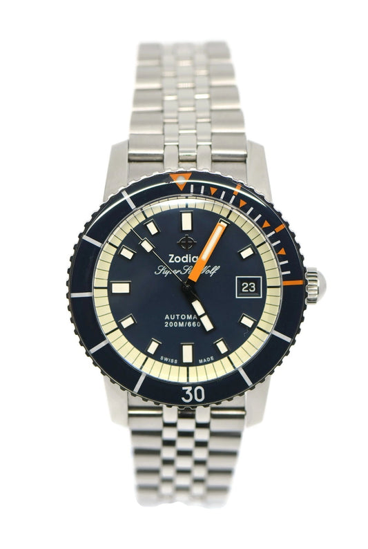 Zodiac Super Sea Wolf Stainless Steel Watch Z09266